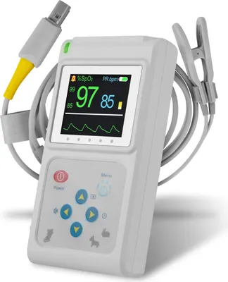 Produktbild von Pulox - PO-600VET - Handheld-Veterinär-Pulsoximeter mit externem Sensor