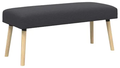 Zdjęcie produktu dla ławka Gładki ciemnoszary 110 x 40 x 46 cm Bouclé