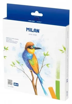 Produktbild von MILAN Pastellkreiden Set Künstlerbedarf 24 Farben