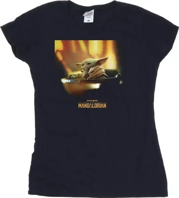 Produktbild von Star Wars - "The Mandalorian" T-Shirt für Damen BI43391 (L) (Marineblau)