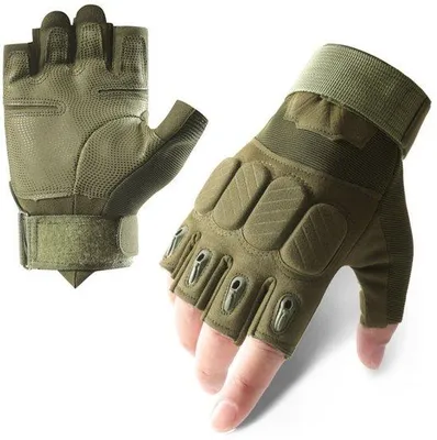 Produktbild von Taktische Fingerhandschuhe für Outdoor und Sport, schwarz, Größe M