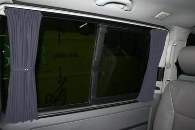 Produktbild von Maß Gardinen für VW T5 T6 T6.1 Multivan Caravelle kurz (717-2) in Grau