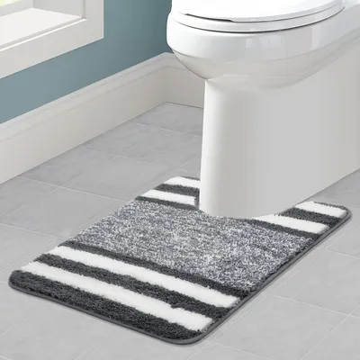 Zdjęcie produktu dla Mata pod prysznic/wanna, kształt U, ultracienka, 50 x 60 cm, nadająca się do prania, antypoślizgowa, do łazienki