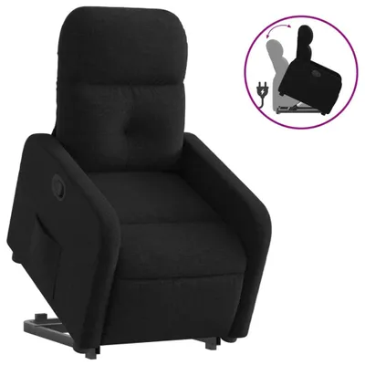 Produktbild von vidaXL Relaxsessel mit Aufstehhilfe Schwarz Stoff