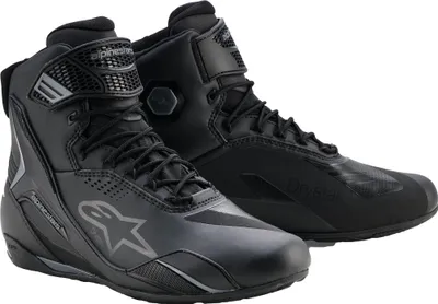 Image de Alpinestars Faster 4 Drystar chaussures de moto étanches, noir/gris, 9 (42)