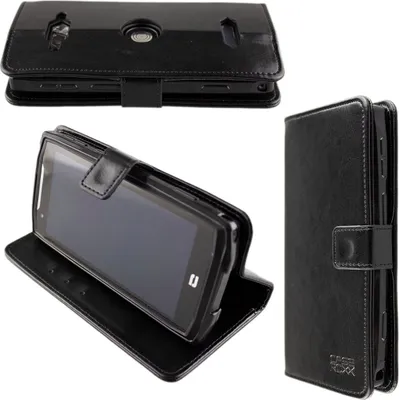 Image de caseroxx étui pour téléphone portable compatible avec Crosscall Core-M5 Book Bag Wallet Case en noir