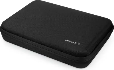 Produktbild von deleyCON Tasche Hardcase für GoPro Actionkamera & GoPro Zubehör Robust Strapazierfähig Staubschutz Aufprallschutz Spritzwasserschutz für GoPro HERO 12 HERO 11 HERO 10 HERO 9 HERO 9 Gr. XL - Schwarz