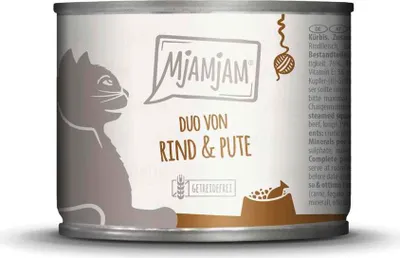 Produktbild von Mjamjam 200gx6 DUO Rind & Pute & Kürbis