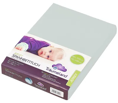 Produktbild von Träumeland Spannbetttuch Jersey 60 x 120 cm + 70 x 140 cm mint