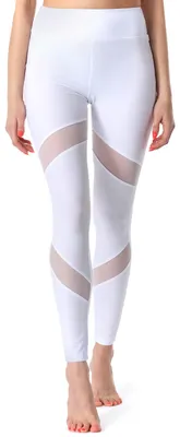 Produktbild von Merry Style Damen Lange Leggings Fitnesshose MS10-233 (Weiß, XL)