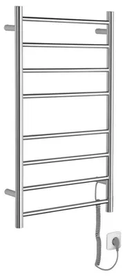 Obrázek produktu pro Elektrický sušák na ručníky Sapho REDONDO, kulatý, 500 × 900 mm, 75 W, leštěná nerezová ocel