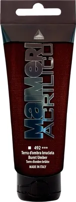 Obrázok produktu pre Maimeri Acrilico Akrylová farba Burnt Umber 492 75 ml 1 ks