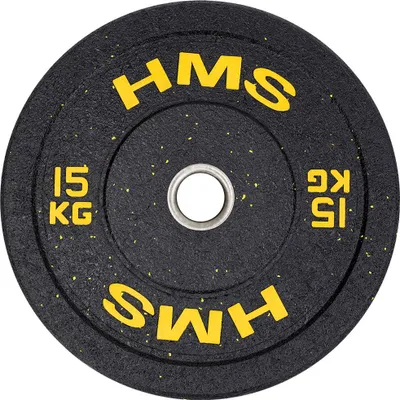 Image de Htbr15 Yellow Disque d'haltères olympique Bumper 15 Kg Hms