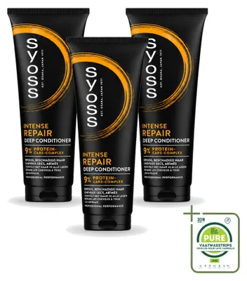 Productafbeelding van 3 x Syoss Intense Repair Conditioner - 250 ml - Grote verpakking - 3 stuks