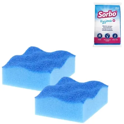 Zdjęcie produktu dla Zestaw gąbek do czyszczenia Sorbo Hygienic+, 2 szt