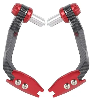 Zdjęcie produktu dla Aluminiowa osłona dłoni do motocykla - czerwona