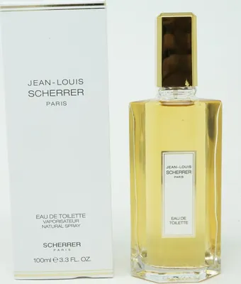 A perfume bottle and its box are displayed against a white background.