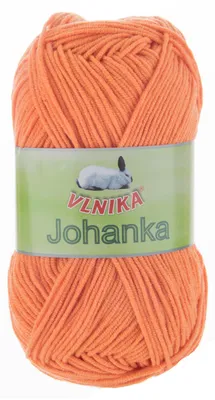 10 x 50g Strickgarn Johanka Strick-Wolle Handstrickgarn Sommergarn orange