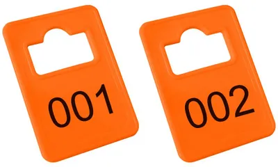 Obrázek produktu pro Čísla plastového šatníku CombiCraft Tiffany Orange – 1 až 100