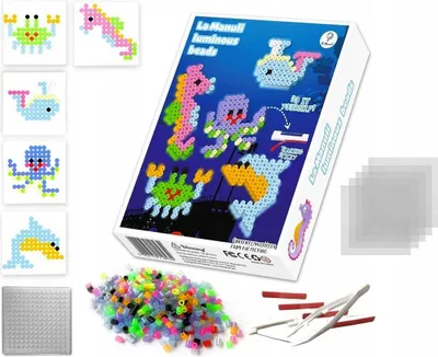 Produktbild von La Manuli Bügelperlen-Set Meerestiere