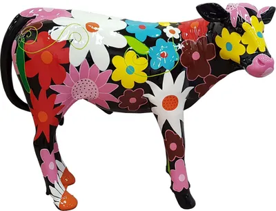 Produktbild von Designer Abstrakte Moderne Figur Einer Kuh aus Kunststoff Deko Garten Skulpturen
