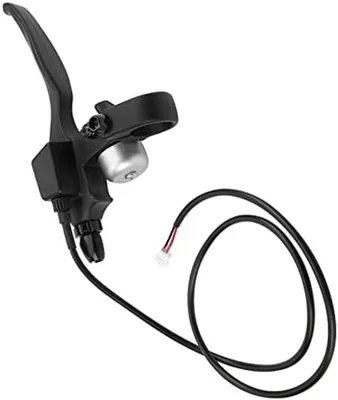 Produktbild von PolkaHome® Ersatzbremshebel mit Klingel für Elektroroller – 8,5 Zoll, Aluminiumlegierung, Schwarz