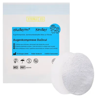 Produktbild von Augenkompresse aluderm Kinder DuOcul