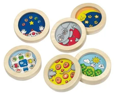 Produktbild von goki Kugelgeduldsspiele rund - 6er Set