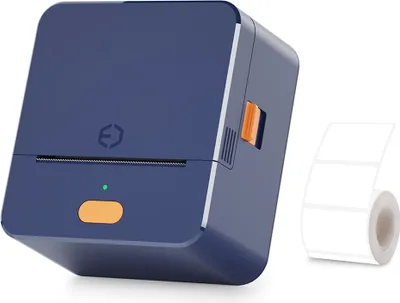 Produktbild von P1 Etikettendrucker, 57-mm-Taschen-Thermoaufkleberdrucker zum Organisieren von Klebeetiketten, DIY-Datumstagebuch, Studienaufkleber, 20šC50 mm Etikettenbreite, unterstuetzt kabellose BT-Verbindung, kompatibel mit iOS und Android, fuer die Organisation im Einzelhandel, Zuhause, Kueche und Buero šC wird mit 50 x 30 mm Etikettenrolle geliefert