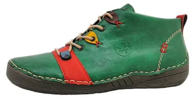 Productafbeelding van Rieker  Damenschuhe Stiefeletten Schnürer Grün Freizeit