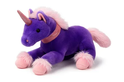 Produktbild von Kuscheltier Einhorn 37 cm lila – Weiches Plüschtier Unicorn, Stofftier