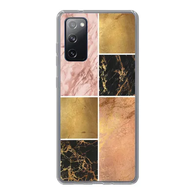 Produktbild von MuchoWow® Handyhülle Schutzhülle Hülle für Samsung Galaxy S20 FE Marmor - Rosa - Gold Silikon Softcase Handy Hülle - Abdeckung