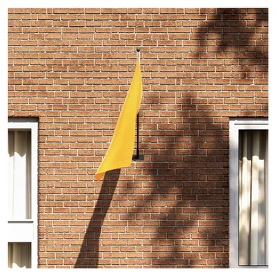 Produktbild von Flaggenhalter für 1 Flagge Wandmontage Schwarz Stahl