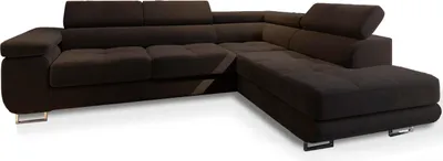 Produktbild von Masseno Ecksofa SELVA R-S mit Schlaffunktion L-Form, Sofa mit Bettkasten, Wohnzimmersofa, Couch, Soffa, Bettsofa, Couchgarnitur- Braun, MONOLITH 29
