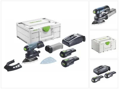 Productafbeelding van Festool DTSC 400 3.0 I-Plus accu-delta schuurmachine 18 V 100 x 150 mm ( 577508 ) borstelloos + 2x accu 3.0 Ah + lader + systainer