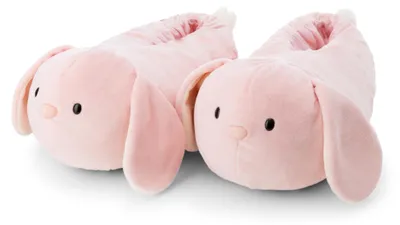 Productafbeelding van NICI Pantoffels Slaak 40-43 (L) - roze - Warme, zachte pantoffels van pluche