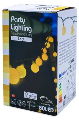 Zdjęcie produktu dla Oświetlenie imprezowe 80 LED - ciepła biel - Oświetlenie pawilonu - Model: Zasilacz