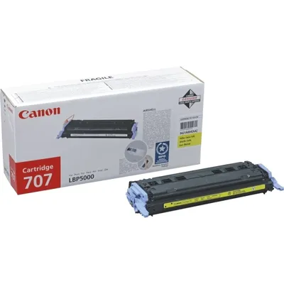 Immagine prodotto di Canon 707Y - Giallo - originale - Cartuccia di toner - per i-SENSYS LBP5000, LBP5100, Laser Shot LBP-5000, 5100 (9421A004)