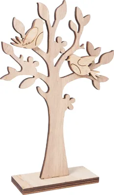 Produktbild von VBS Holzsteckmotiv "Baum und Vögel", 2-tlg.