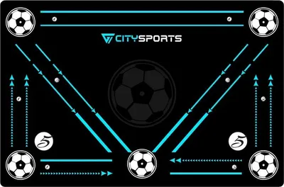 Image de Tapis d'entraînement de football, propriétés antidérapantes, améliore les capacités de dribble, noir