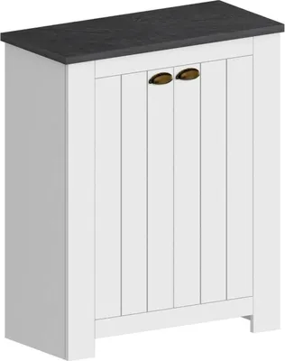 Produktbild von Dmora Schuhschrank Tonio 84x42x100h cm Grau 20 Paar, 4 Böden