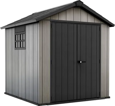 Produktbild von Dmora Gartenhaus Dartmouth 229x223,5x242 cm Grau, Wetterfest, mit Fenstern