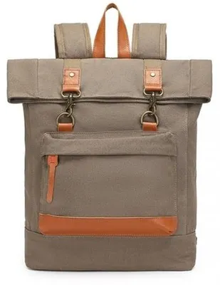 Zdjęcie produktu dla Khaki Płócienny Plecak Vintage A4 Arizona