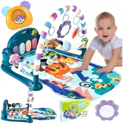 Productafbeelding van Spelmat met muziektoetsen, klimmatje, baby speelmat, kruipmat, activiteitmat, baby piano speelmat, activiteitenspeelgoed voor pasgeborenen