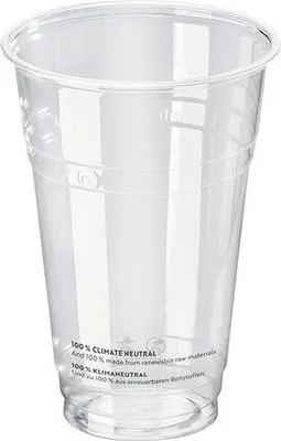 Produktbild von 50x  Trinkbecher Bierbecher 500 ml Eichstrich Ø96 mm -Kunststoff (PLA)