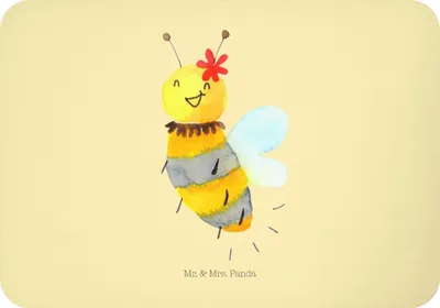 Produktbild von Mr. & Mrs. Panda magnet Biene Blume - Gelb Pastell - Geschenk, Notizhalter, Kühlschrankmagnet, zettelhalter, whiteboardmagnet, haftmagnet