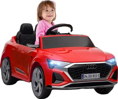 Obrázek produktu pro Elektrické auto, dálkové ovládání, světlomety a zvukové funkce, červené