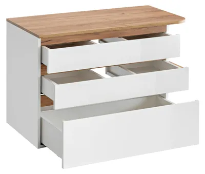Produktbild von Waschtisch Badezimmer Schränke Waschtische Waschbecken Becken Unterschrank 94cm