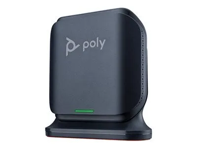 Obrázok produktu pre HP Poly Jednočlánková/dvojčlánková základná stanica Poly Rove DECT 1880 – 1900 MHz B2, IP telefón, Čierna, 50 m, 20 riadky, 15,5 cm (6.1"), G.711, G.722, G.726, G.729A, G.729ab, OPUS