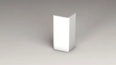 Produktbild von Prinz Eckschutzwinkel Alu silber ungelocht 20x20x2500 mm